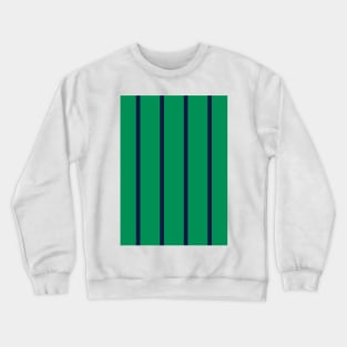 Newcastle 1995 Green and Navy Pinstripe Crewneck Sweatshirt